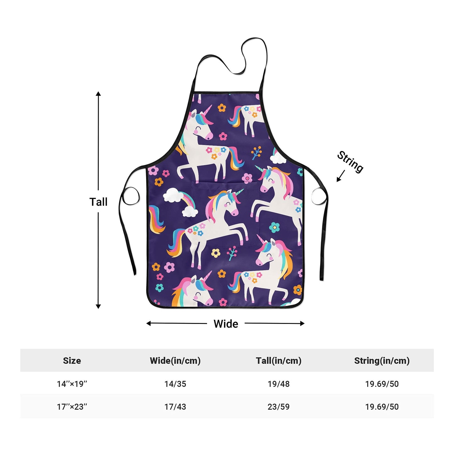 Popologa Little Animal Apron For Girls Boys Kids Cooking Painting Aprons Art Smock Supplies Toddler