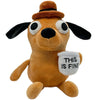 Tavashome This is Fine Dog Plush, 11'' inches Sized, Funny Coffee Drinking Dog Stuffed Animal Action Figures Soft Dolls Meme Plu