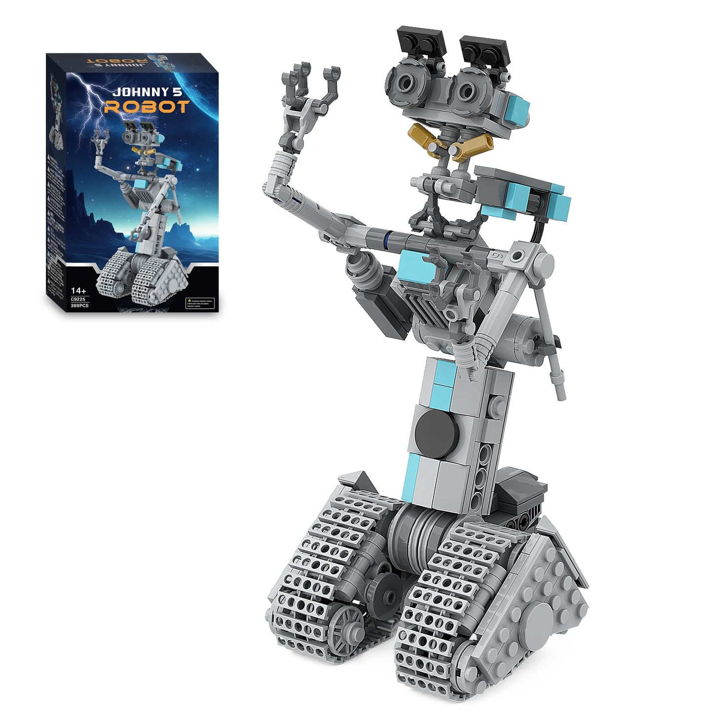 Johnny 5 Robot Building Toys,Movie Short Open Circuit Figures Robot Model Building Kit,Decoration Building Bricks Set For Adults