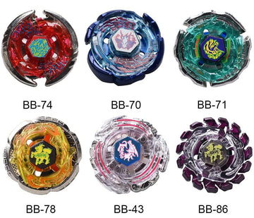 Gyros 6 Pack Bey Burst Battling Tops Metal Fusion Starter Set With Stickers Two Launchers