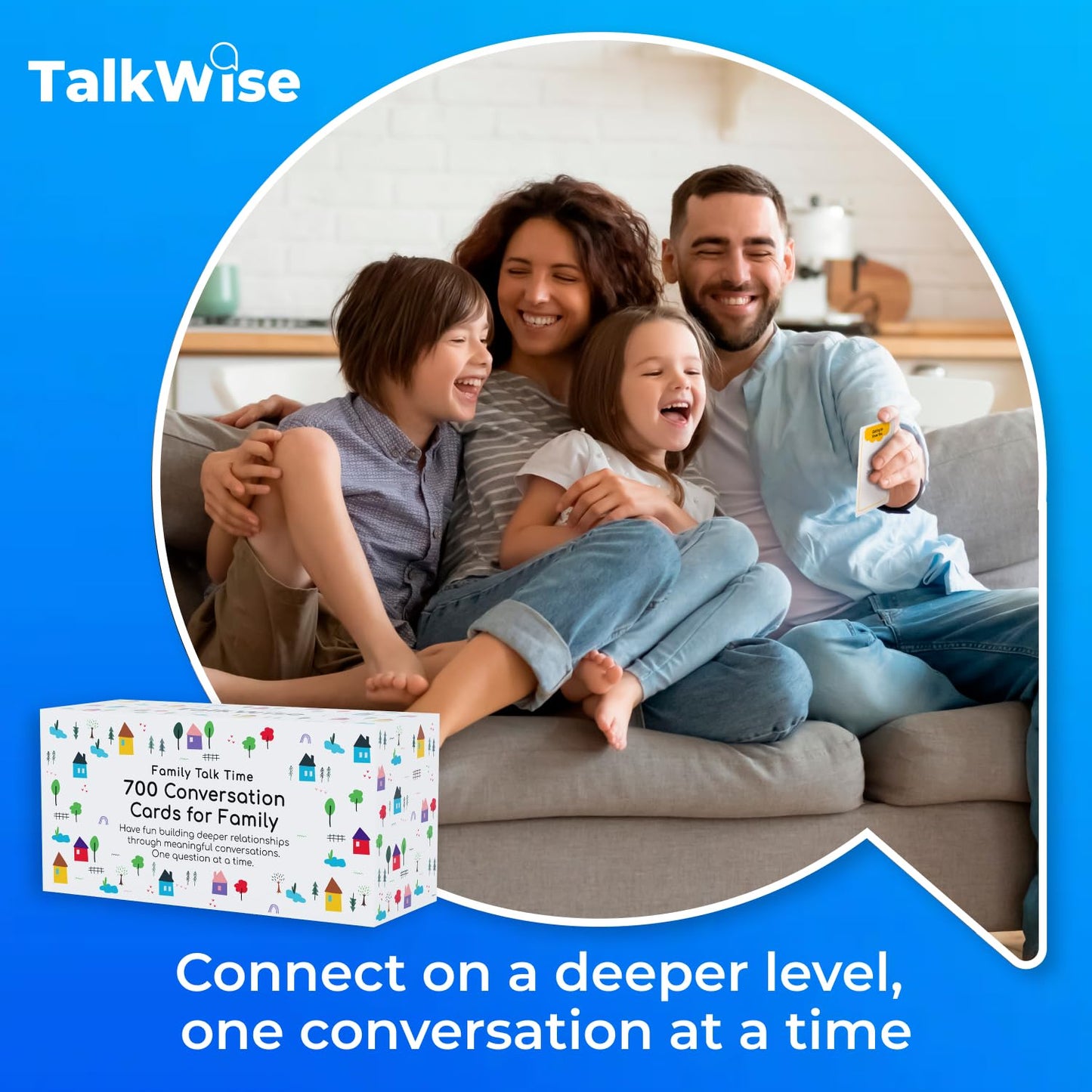 700 Family Conversation Cards, Fun Conversation Starter Cards For Families, Play Dinner Table Games, Family Talking Cards, Quest