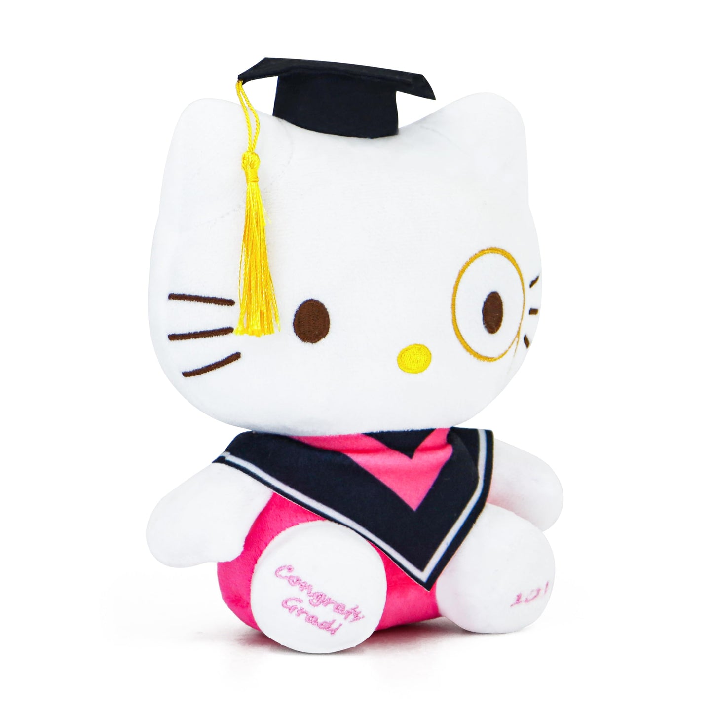 Coaqac 2025 Graduation Cat Plush - 7.8 Inch Class Of 2025 Commemorative Decoration For Graduation Ceremonies, Party Displays & K