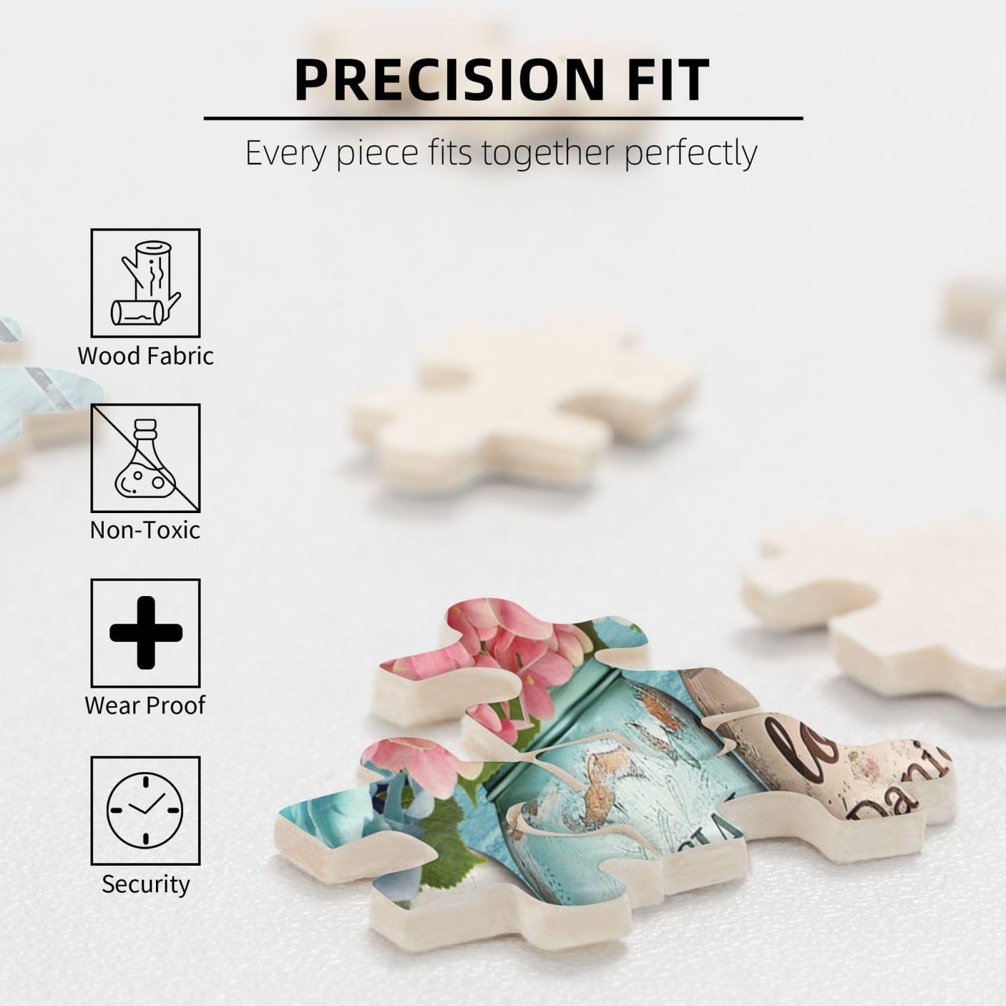 Christian Jigsaw Puzzle for Adults 1000 Pieces Farmhouse Butterfly Flowers Religious Puzzles Scripture Bible God Says You are In