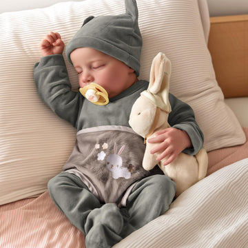 JIZHI 17-Inch Reborn Baby Doll - Realistic Soft Body Vinyl Doll in Liwei Color for Kids Age 3+ with Toy Accessories