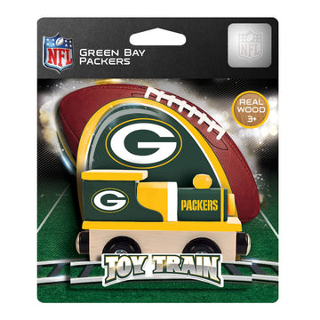 MasterPieces Wood Train Engine - NFL Green Bay Packers - One Size, Black - Officially Licensed Toddler & Kids Toy, Model 41565