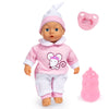 Bayer: Interactive Baby Doll - 14 Pink Mouse - Makes Baby Sounds, Includes Pacifier Bottle & Matching Cap, Pretend Play
