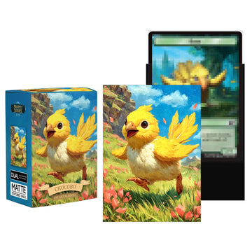 Katomula 100 MTG Card Sleeves - Textured Back Art, Fits Standard Cards, Cute Chocobo2 Design, Includes 100 Inner Sleeves