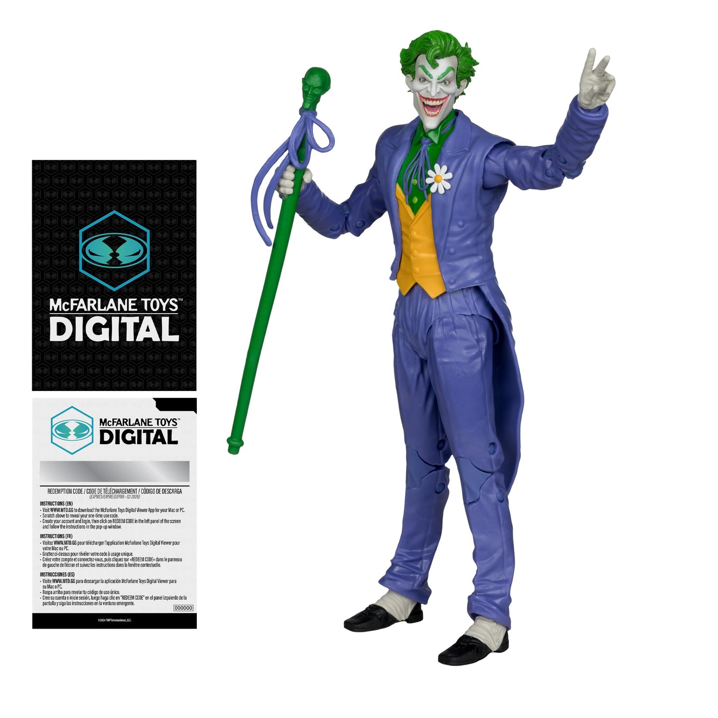 Mcfarlane Toys - Dc Direct The Joker (Dc: The Silver Age) 7In Action Figure Digital Collectible