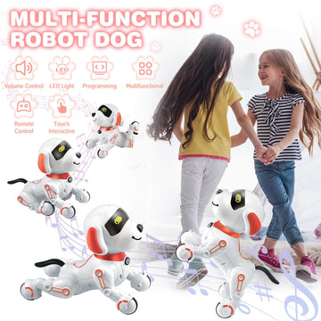 Chridark Remote Control Robot Dog Toy For Kids 5-7 Years Old, Pet Puppy Robotic Toy, Smart Robot Dog, Interactive Touch Walking