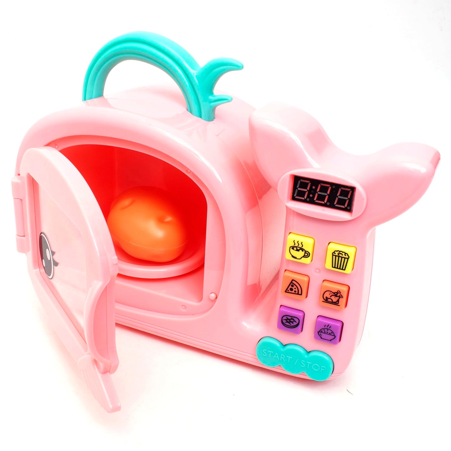 Boley Zoo Troop: Whale Microwave - 17pc Playset, Electronic Light & Sound, Animal Shaped Kitchen Appliance, Food Accessories, Pr