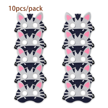 Jtnohx Felt Animal Masks, 10 Pcs Halloween Mask, Animal Costume For Birthday Party Supplies (Zebra Mask)
