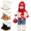 Bencailor 3 Pairs 18 Inch Doll Boots And Shoes Spring Doll Shoes Skates American Boots Skates(Fresh Style)