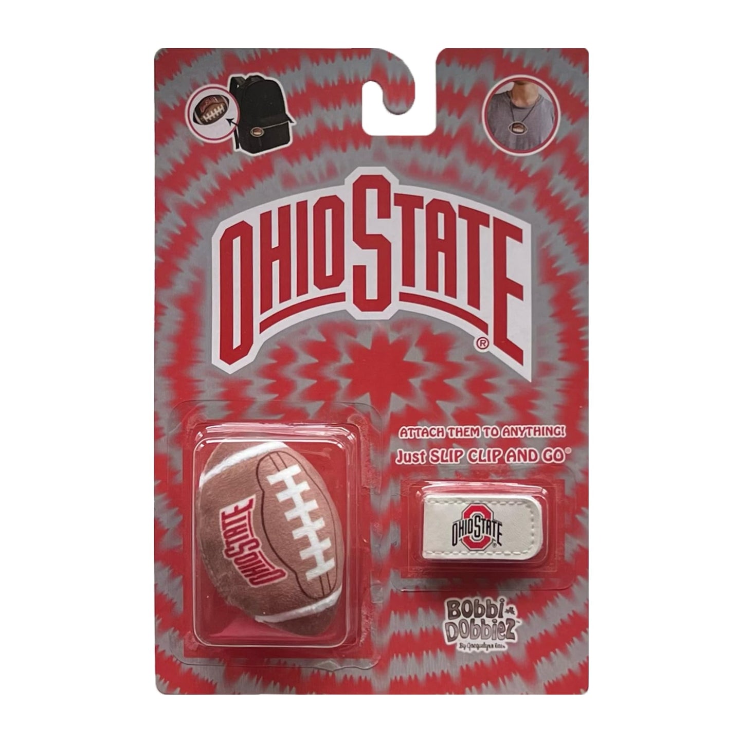 Bobbi-Dobbiez Attachable Plushie Ohio State University Football Bobbi-Dobbiez Attachable Plushie