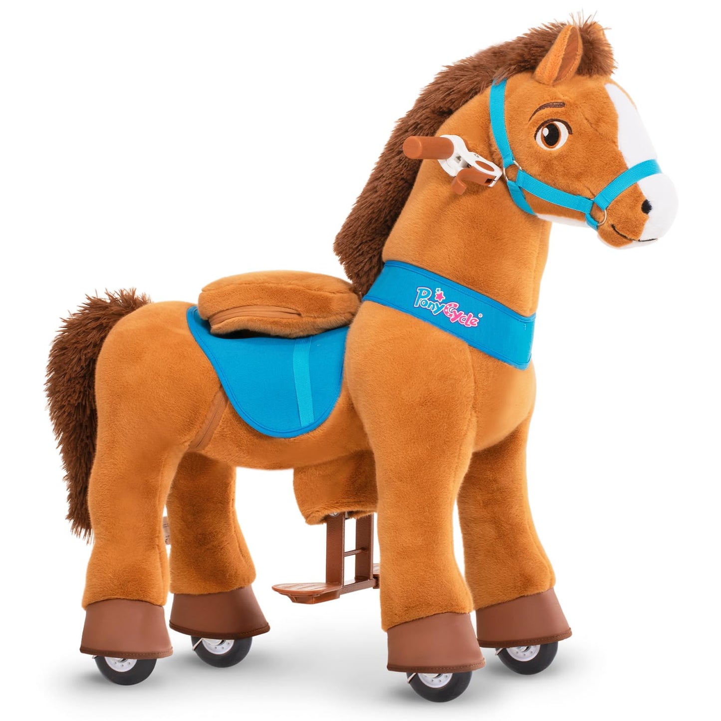 Pony Cycle Riding Toy Ride On Toys Horse Rocking Horse, Size 4 For Age 4-7, Pony Rider Spirit Horse Toys No Battery Or Electrici