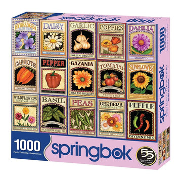Springbok Puzzles - Garden Goodness - 1000 Piece Jigsaw Puzzle - Large 30 Inches By 24 Inches Puzzle - Made In Usa - Unique Cut Interlocking Pieces