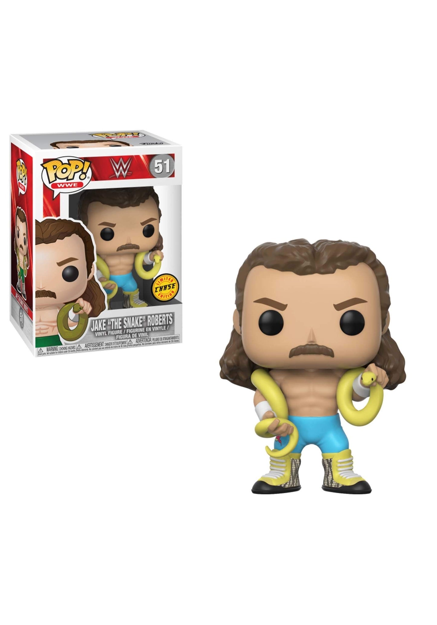 Funko POP! WWE Jake The Snake Collectible Figure, Multicolor, Vinyl, Model 29030
