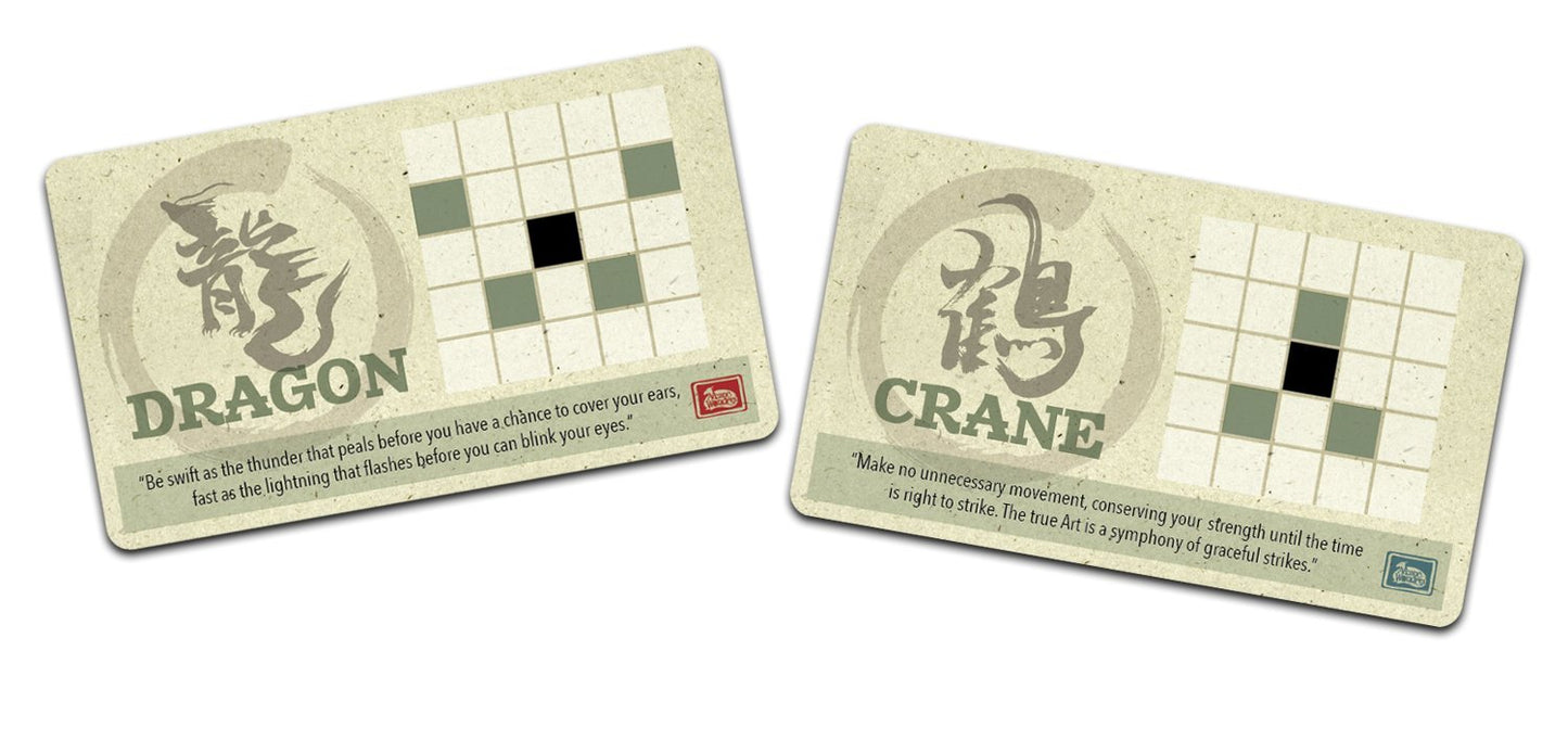 Arcane Wonders Onitama Board Game for 2 Players - Tan Cardboard Model ARWDTE20