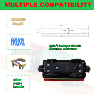 Battery Operated Locomotive Train Set For Wooden Train Tracks,Powerful Engine Train Vehicles Train Electric Remote Control Cars