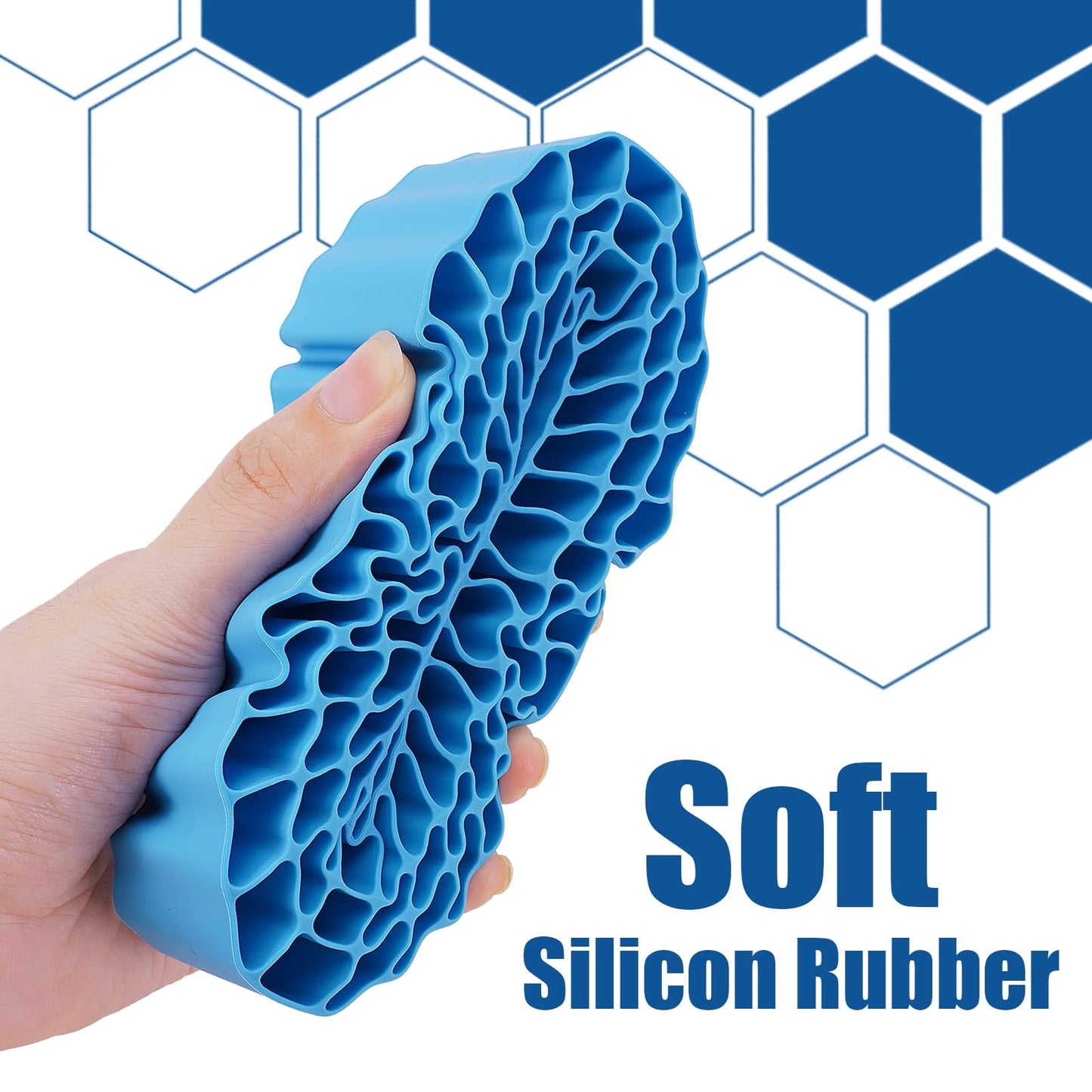 INJORA Silicone Rubber Foam Inserts for 132-134mm (5.25 OD) 2.2 Tires - 4PCS, Blue