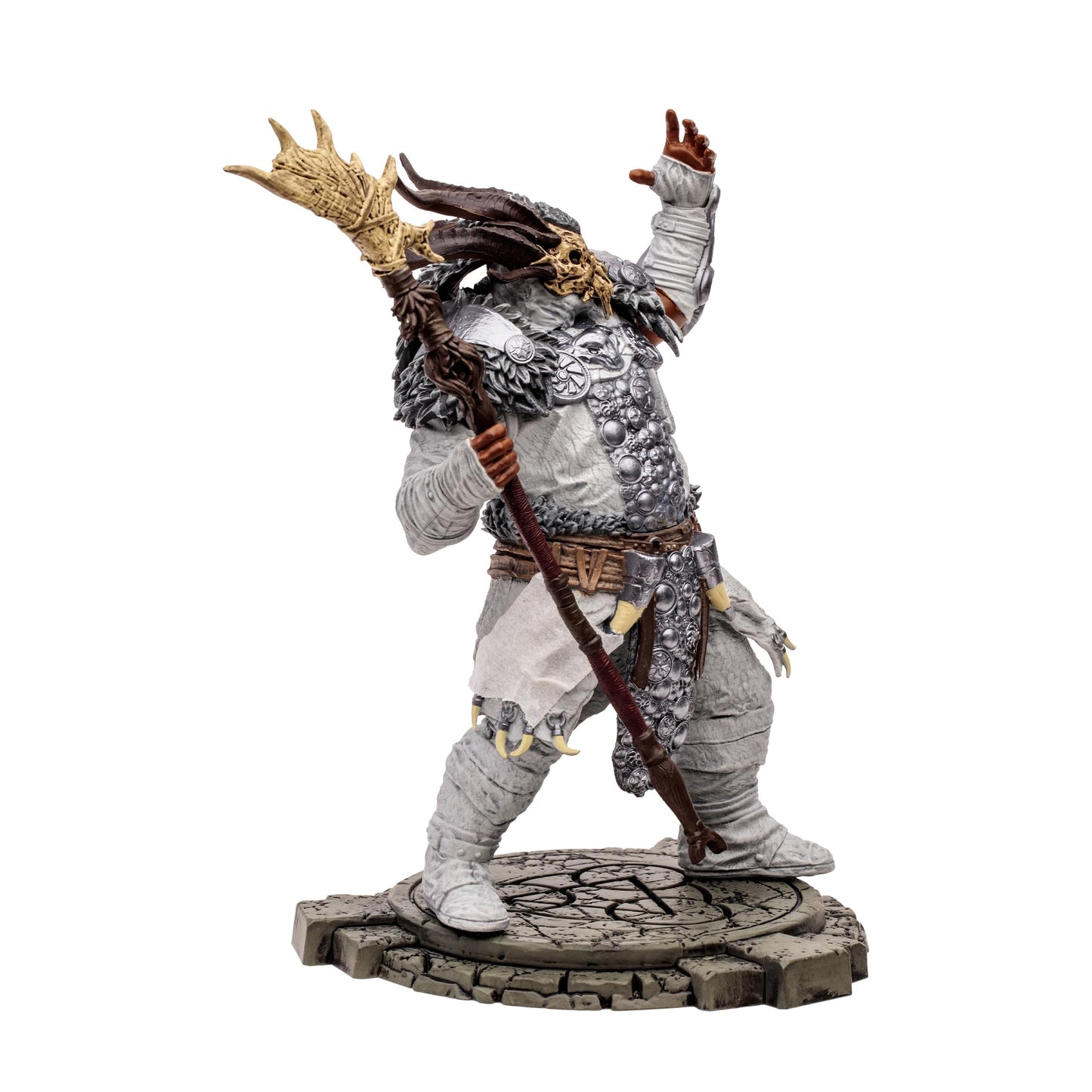 McFarlane Toys Diablo IV Druid 6-Inch 1:12 Scale Action Figure with Interchangeable Head and Hand 3 Display Base and Mystery Weapon (Epic)