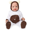 Vollence 23 Inch Full Body Silicone Baby Dolls That Look Real,Not Vinyl Dolls,Real Platinum Doll Bald,Soft Lifelike Newborn - Girl