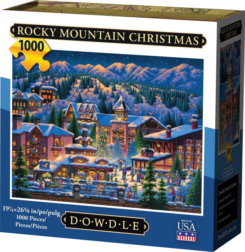 Dowdle Jigsaw Puzzle - Rocky Mountain Christmas - 1000 Piece