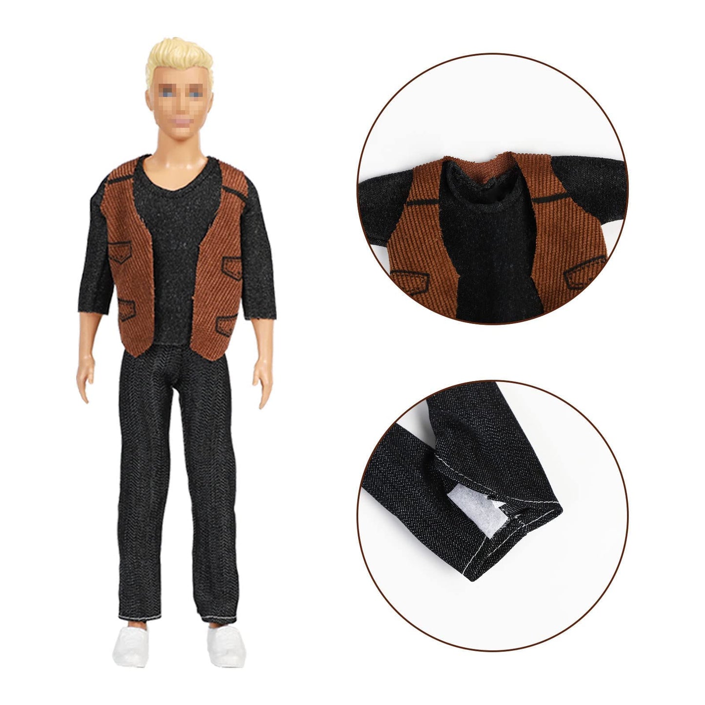 Sotogo 42 Pieces Doll Clothes For 12 Inch Boy Doll Include 19 Sets Doll Clothes Casual Clothes Career Clothes Jacket Pants Outfi