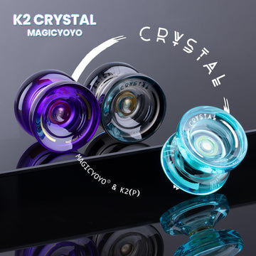 3 Pack of Yoyo K2 Crystal, Responsive Yoyos for Kids Beginner, Dual Function Yo-yos with Replacement Unresponsive Yo Yo Bearings