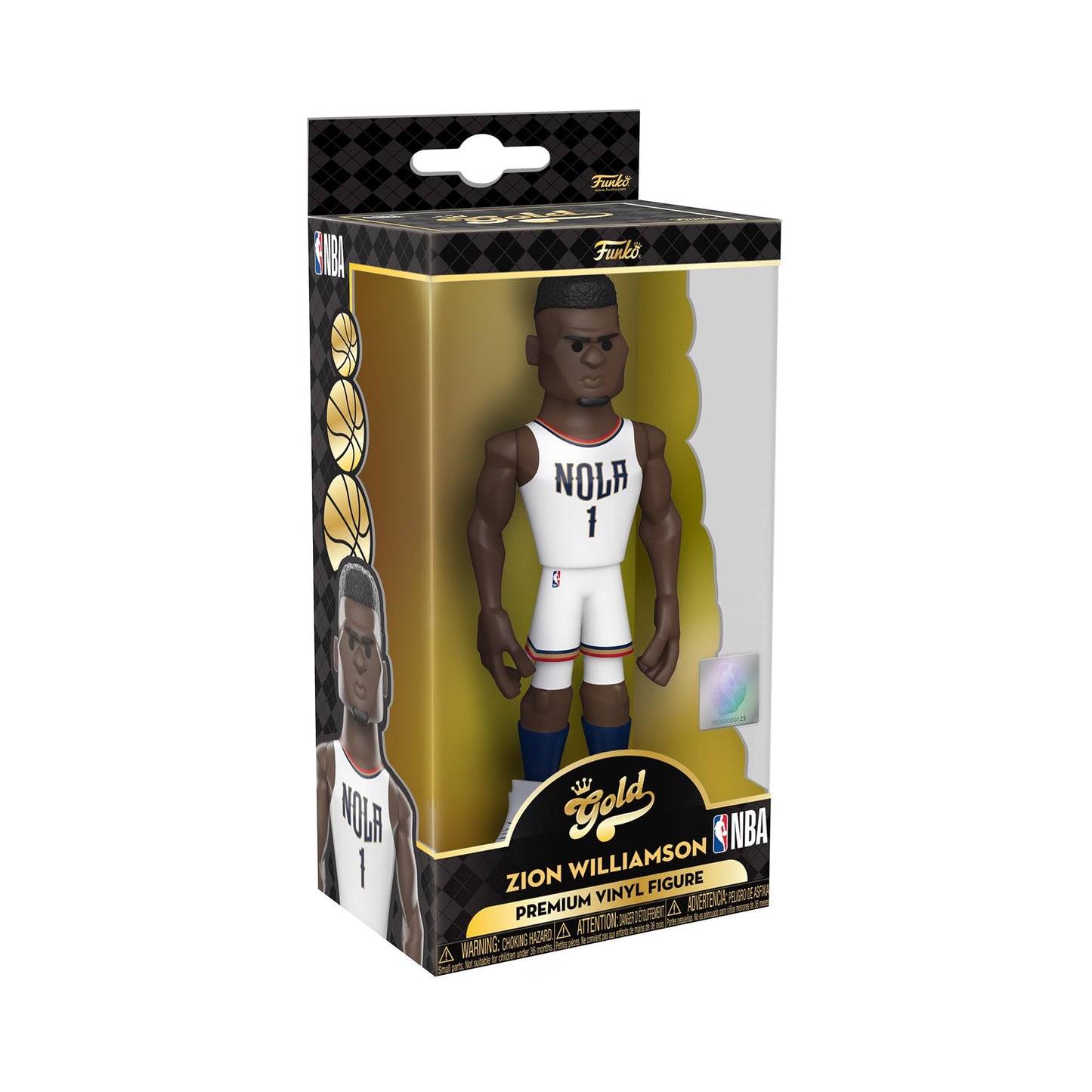 New Orleans Pelicans Nba Funko Gold 5 Inch Vinyl Figure Zion Williamson