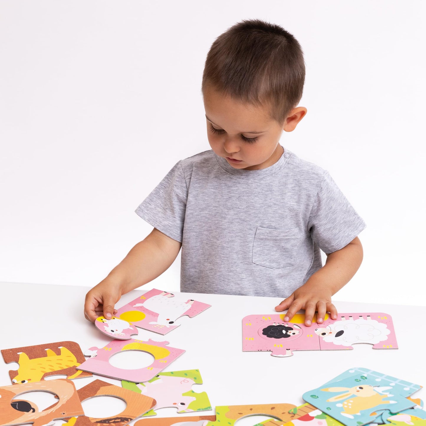 Banana Panda Match The Farm Animals Puzzles