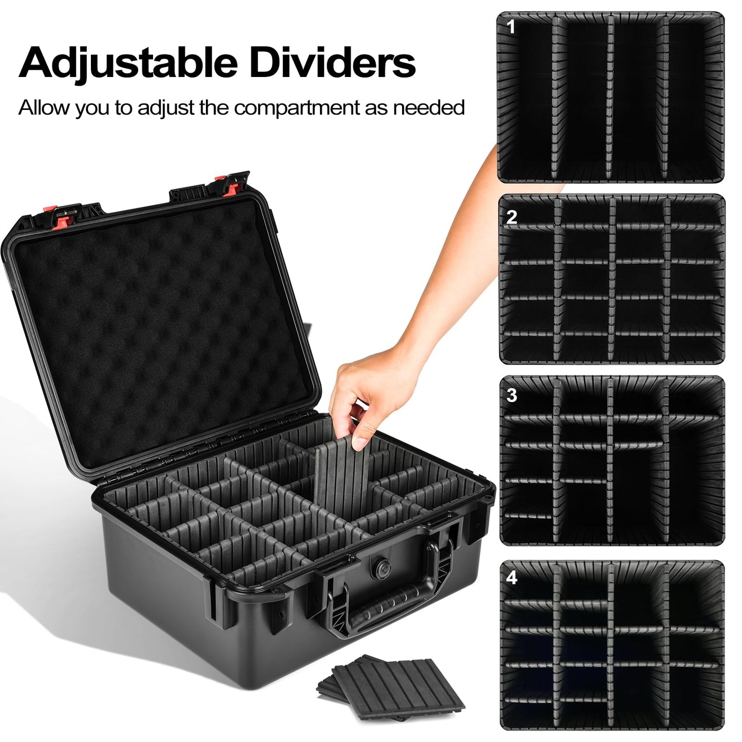 Card Storage Box For Graded Sports Cards - Extra Large Baseball Card Storage Box With 16 Dividers For Psa Bgs Sgc | Waterproof T
