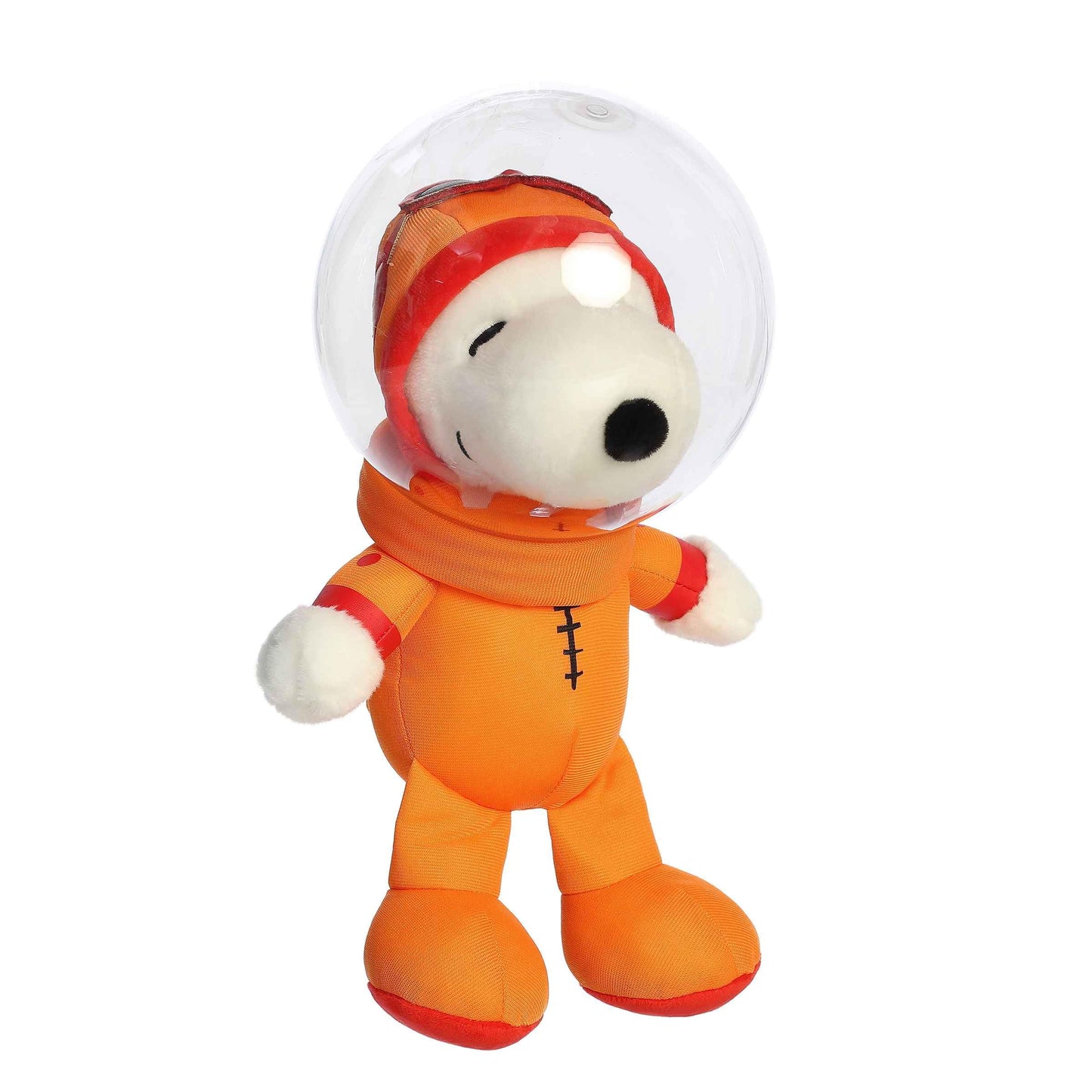 Aurora® Astronaut Snoopy Stuffed Animal - 11.5" Medium, Orange, Polyester - Classic Characters, Model 40484