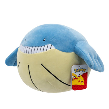 Pokémon 30cm Plush Wailmer - Official Soft Toy, Cute Blue Whale Design, Perfect for Collectors and Fans