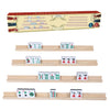 GOTHINK Wooden Mahjong Tiles Trays/Racks/Holders Set of 4 Upgrade Your Mahjong Game Racks for Mahjong Mexican Train Dominoes and More (Racks Only)