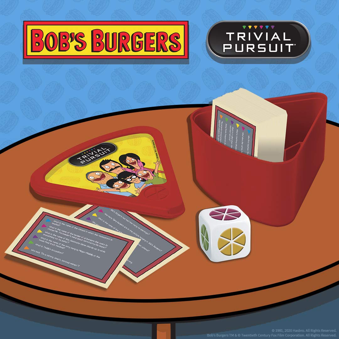 Trivial Pursuit Bobs Burgers (Quickplay Edition) | Trivia Game Questions From Bobs Burgers | 600 Questions & Die In Travel Conta