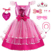 Wyb Girls Costume Dress Cosplay Dress Birthday Party Movie Dress Up For 4-10 Years Kids Outfits (4-5Y)