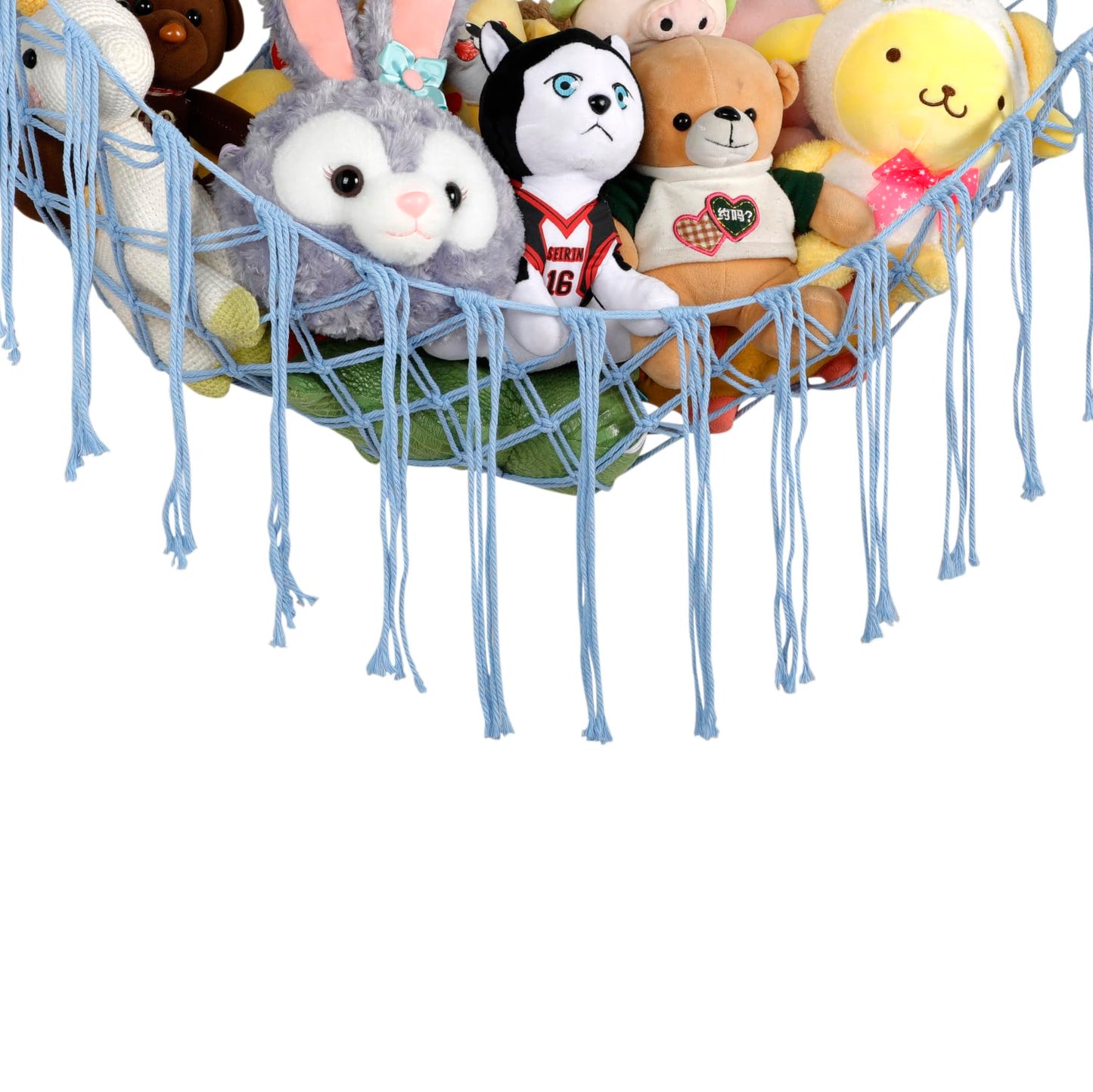Boho Stuffed Animals Net Or Hammock Large,55 Inch Toy Hammock Macrame Stuff Animal Storage Corner Hanging Net Holder,Mesh Hammoc
