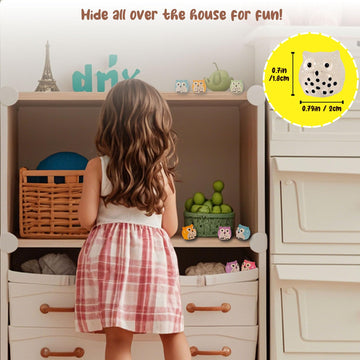 Fexia 30Pcs Mini Resin Owls Collection Mini Resin Animals To Hide Tiny Glow In The Dark Figures For Aquariums Dollhouses Fairy G