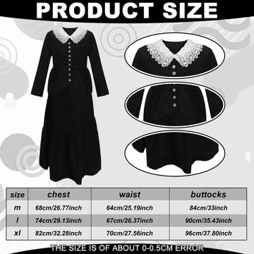 Panitay 6 Pc 1800S Colonial Costumes With Lace Cuffs Lace Collar Led Lantern For 100Th Day Of School Cosplay Party Girls Kids(X-