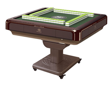 Folding Automatic Mahjong Table 40Mm American Mahjong Numbered Tiles Foldable Style With 2 Sets Of Tiles + 4 Racks Built-In Hard