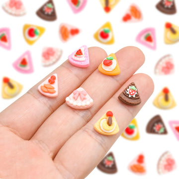 100 Pieces Mini Cake For Dollhouse Miniatures Mini Food For Crafts Tiny Resin Things For Dollhouse Mini Kitchen Micro Landscapin