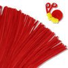 Giwrmu 100 Pieces Pipe Cleaners Chenille Stem, Red Pipe Cleaners Craft, Fuzzy Sticks Craft Supplies, Colored Pipe Cleaner for Cr