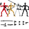 4Pack Assembled Titan T13 Action Figures Set - Lucky Dummy Nova 13 Action Figure Robot Anime Stick Figures Fidget Toys For Boys