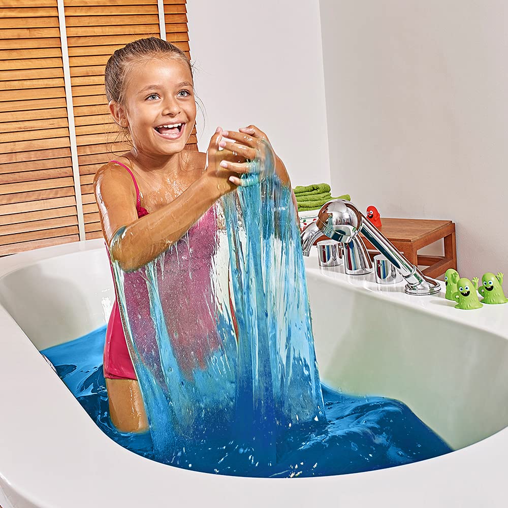 3 X Slime Baff Bundle From Zimpli Kids, Red, Green & Blue, Magically Turns Water Into Gooey, Colourful Slime, Slime Making Kit For Children, Birthday Present For Boys & Girls, Certified Biodegradable