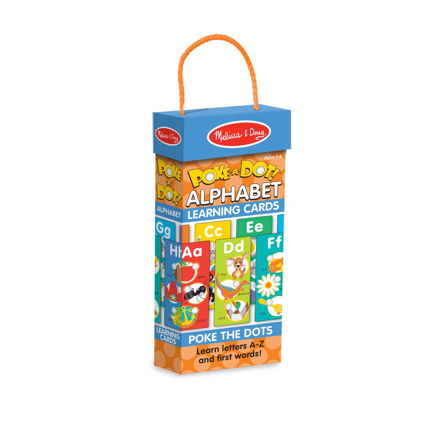 Melissa & Doug Poke-A-Dot Alphabet Learning Cards - Interactive Alphabet-Themed Learning Cards For Toddlers And Preschoolers