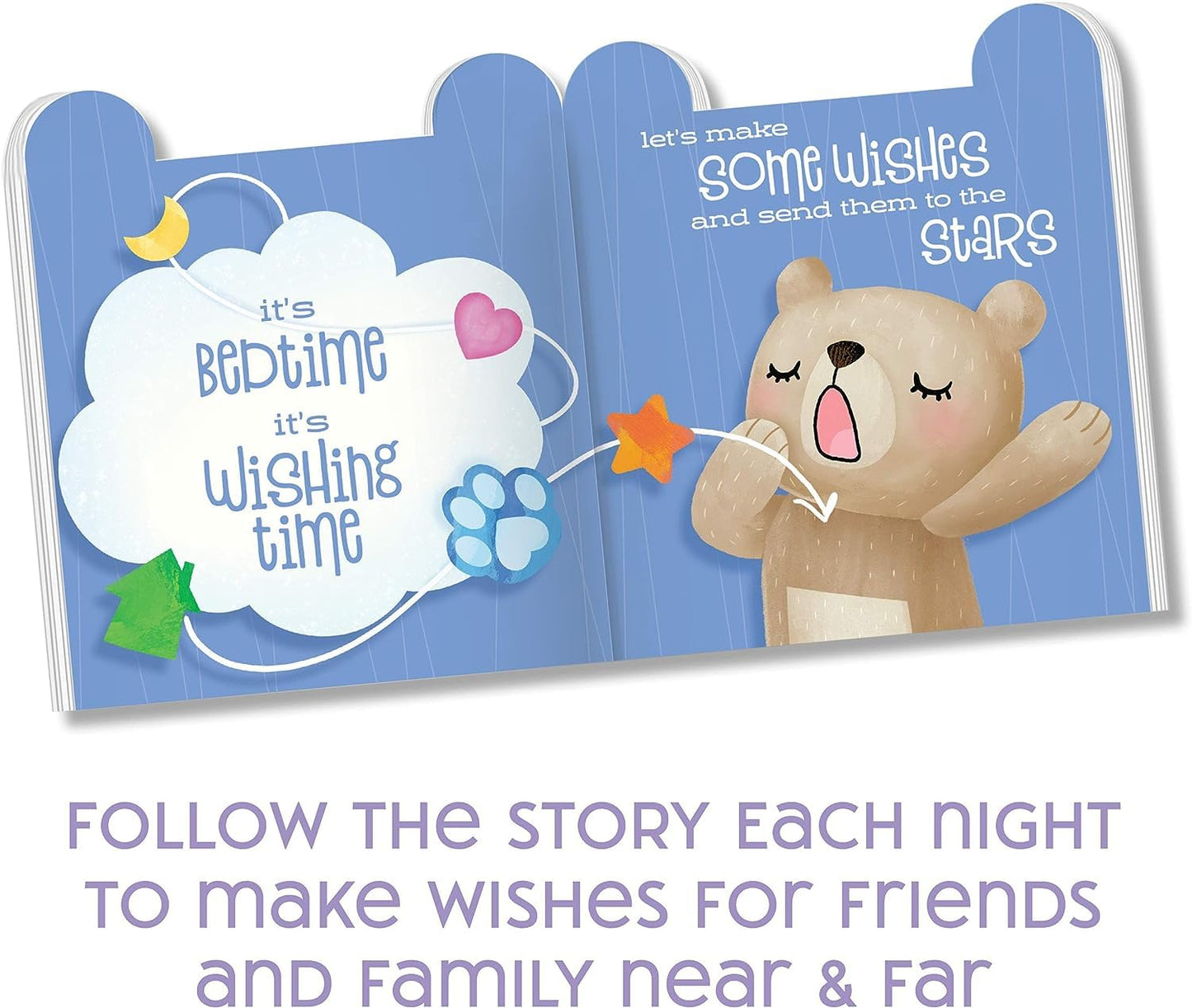 Craft-Tastic My Wishing Bear – Plush Toy And Book Gift Set – Features Nighttime Routine That Teaches Kindness, Builds Empathy, And Fosters Communication, Aw2011