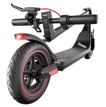 Iscooter Electric Scooter For Adults & Teens, 500W Motor, Up To 15 Miles Range, 19 Mph Top Speed, Cruise Control, Dual Braking S