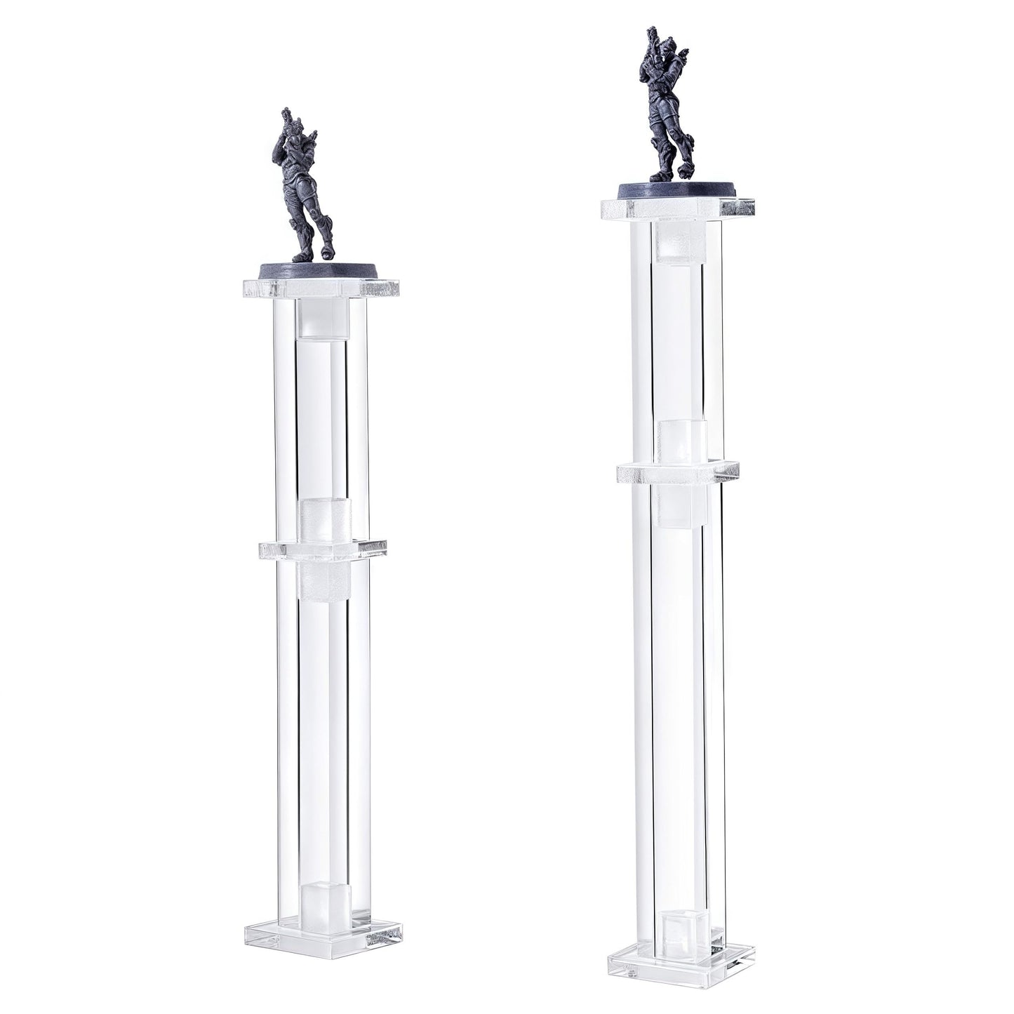 Kalami Flying Mini Combat Riser For Dnd With 1'' Base, Acrylic Flight Stand For Miniature Characters In Tabletop Rpg Terrain