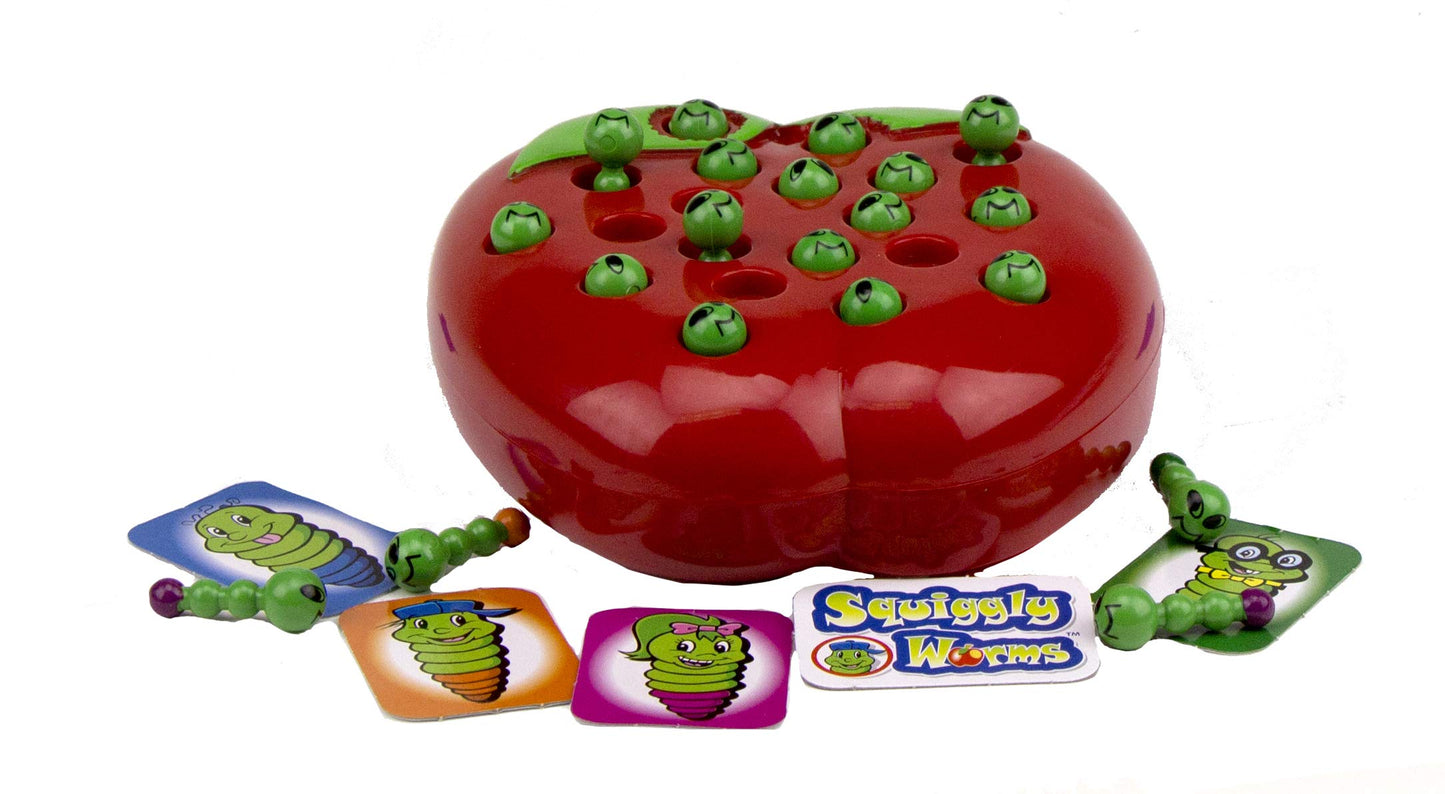Pressman Squiggly Worms - No Reading Required Color Matching And Counting Action Game Multi Color, 5'