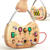 Flycoost Montessori Toddler Busy Board Sensory Toys For Toddlers Wooden Autism Sensory Toy, Toddler Switch Board With 17 Led Lig